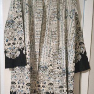 JorJa women's long drape robe multicolor size S whimsical boho fancy style